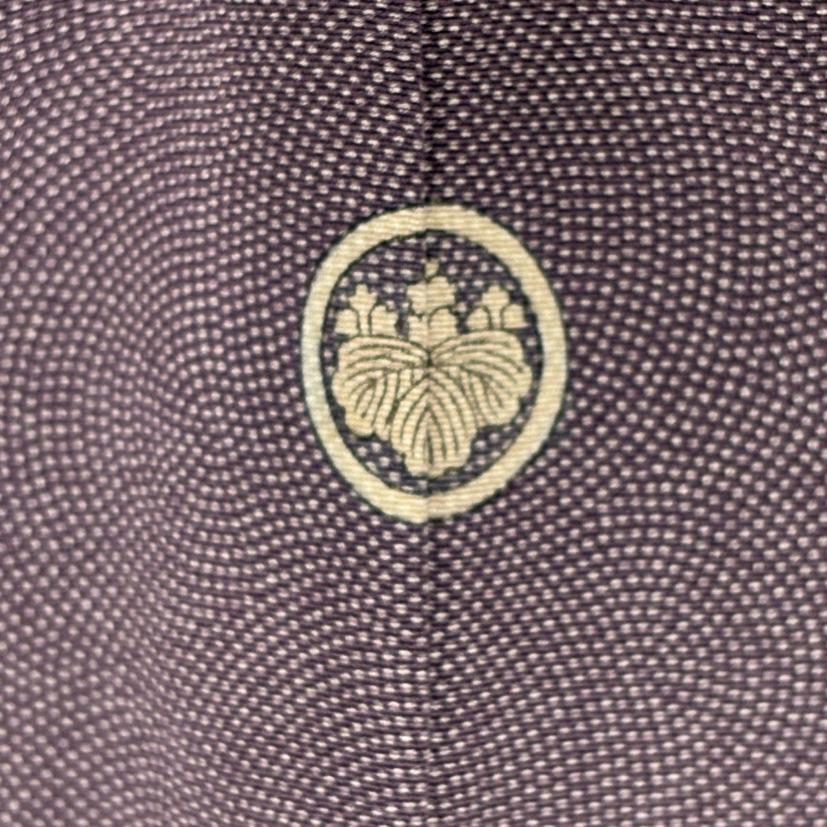 【美品】 付下 身長155cm 袖長63.5cm S 雙層 鮫梅花 灰紫 純蠶絲 秀品級 一つ紋
