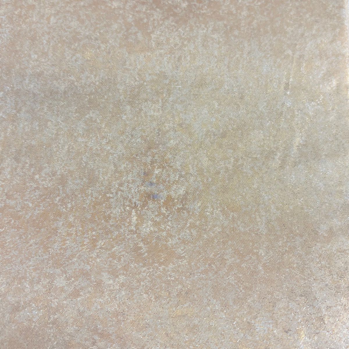 【美品】 袋帶 逸品級 由水十久監修 落款あり 插頭參らん 關西裁縫 童 金金箔 米色 大鼓圖案 純蠶絲