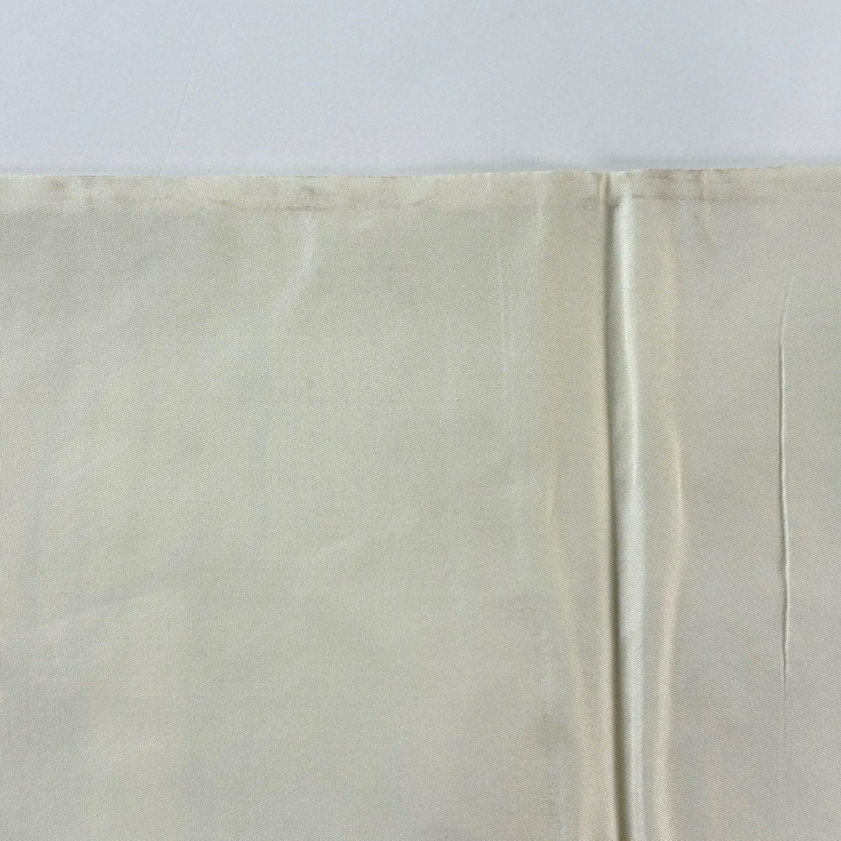 袋帶 秀品級 鳥 牡丹 金銀絲 唐織 奶油色 六通 純蠶絲