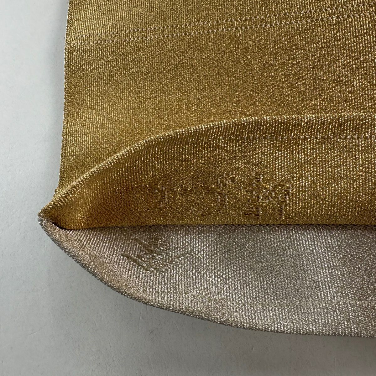 【美品】 袋帶 秀品級 金絲 金 金金箔 全通 純蠶絲