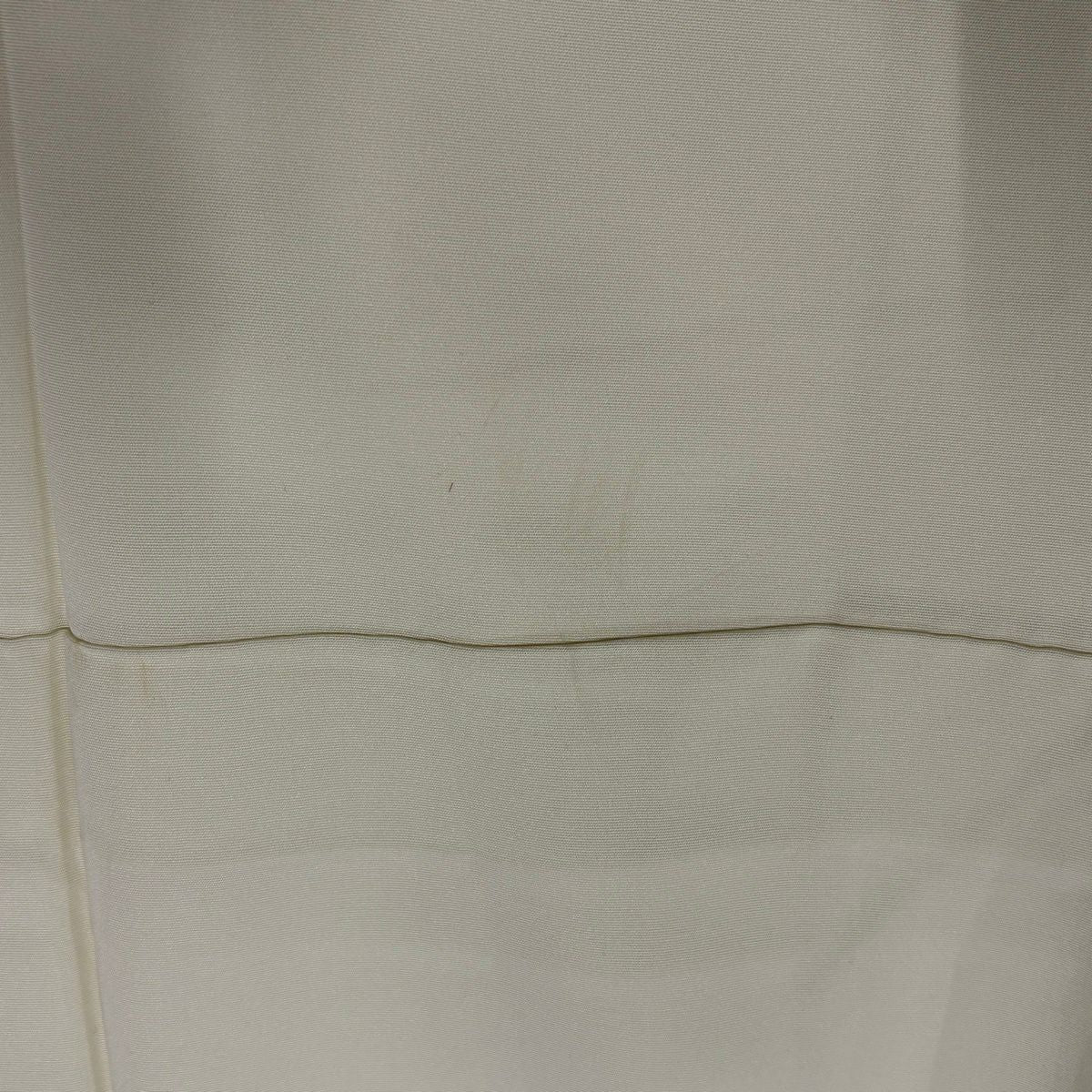 付下 身長157cm 袖長62cm S 雙層 旋梅花 牡丹 金絲 金銀彩 淺黃 純蠶絲 名品級