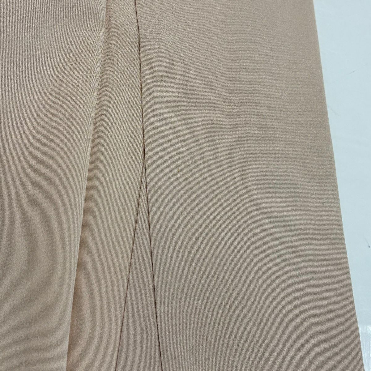【美品】訪問服 身長155cm 袖長63.5cm S 單層 松樹梅花 家屋 金銀彩 漸層 米色 純蠶絲 秀品級 一個紋
