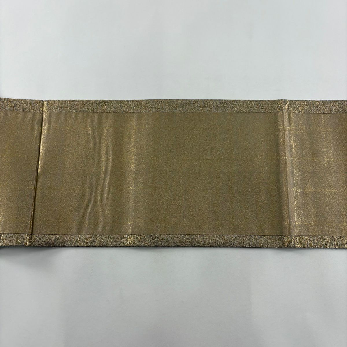 袋帶 秀品級 ますいわ屋 孔雀 梅花 金銀彩 刺繡 金色 大鼓圖案 純蠶絲