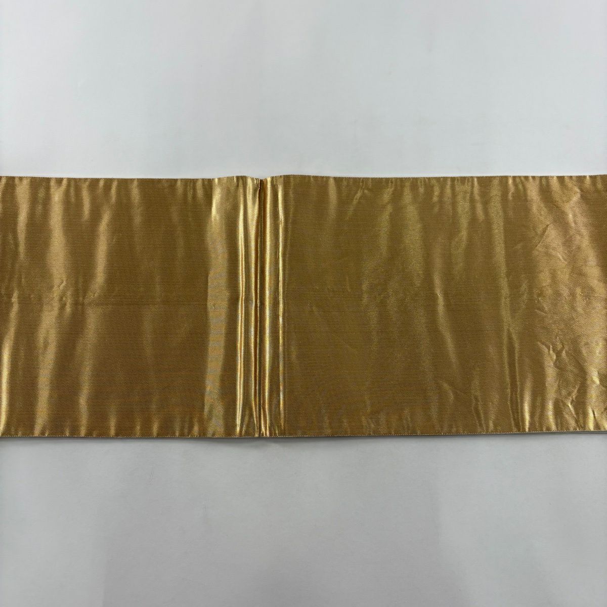 袋帶 秀品級 蝶 草花紋刺繡 金銀彩 金色 六通 純蠶絲
