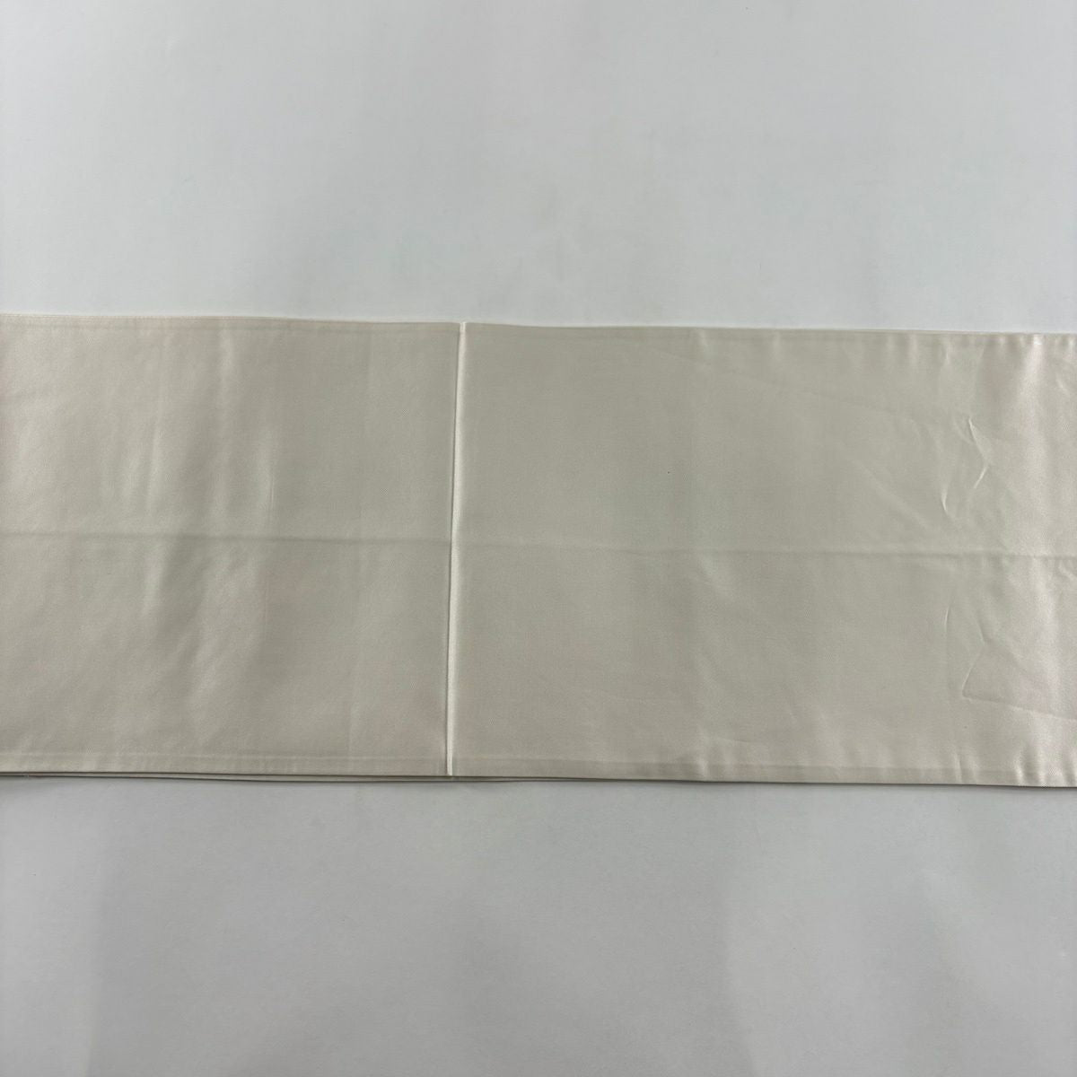 袋帶 秀品級 扇子 菊花 刺繡 金金箔 奶油色 大鼓圖案 純蠶絲