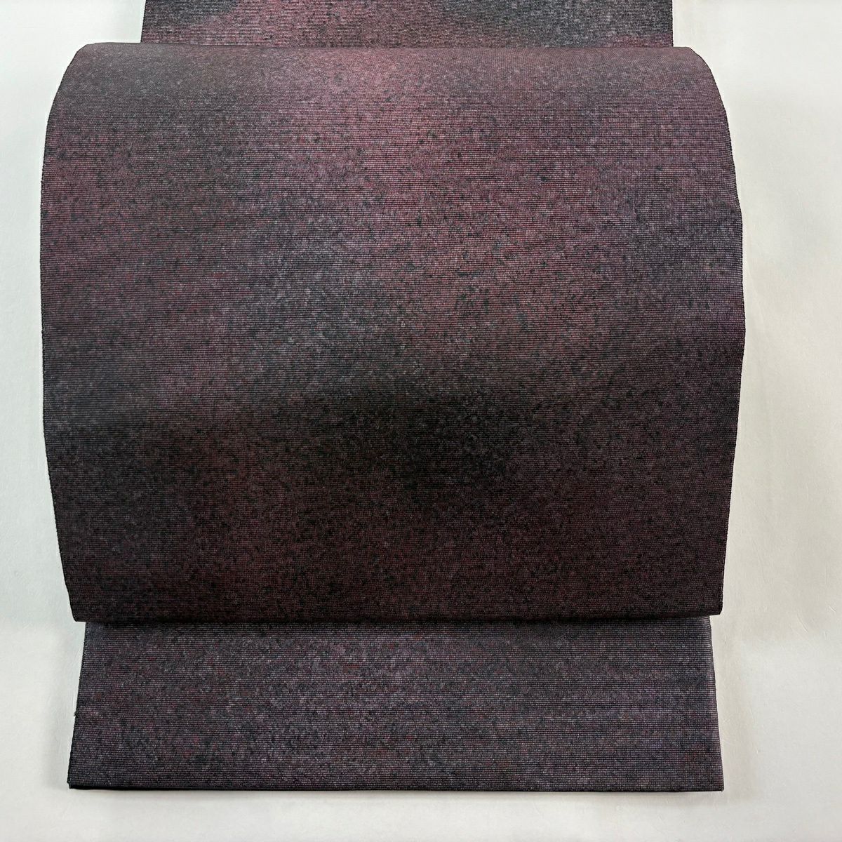 【美品】 袋帶 秀品級 幾何學 紫色 大鼓圖案 純蠶絲
