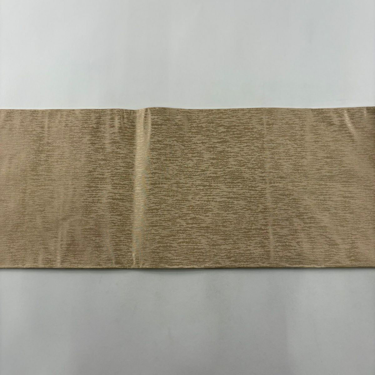 【美品】名古屋帶 秀品級 草花紋紋 金銀彩 漸層 米色 純蠶絲