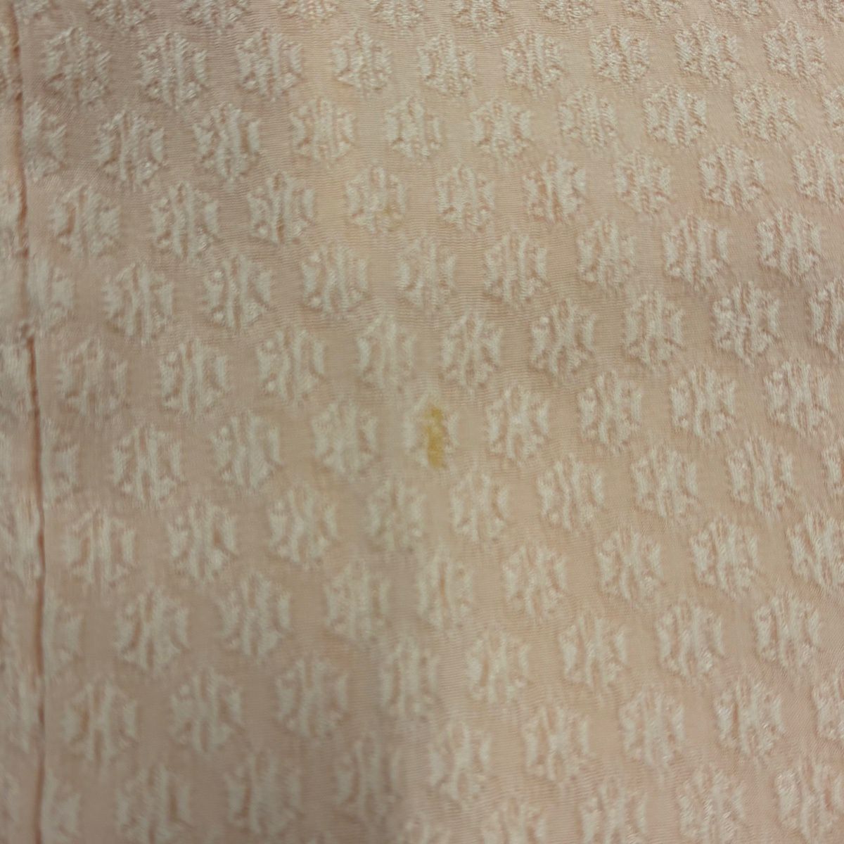 【美品】訪問服 身長159.5cm 袖長65cm M 雙層 辻花染圖案 地紋 銀線 金金箔 淺粉色 純蠶絲 優品級
