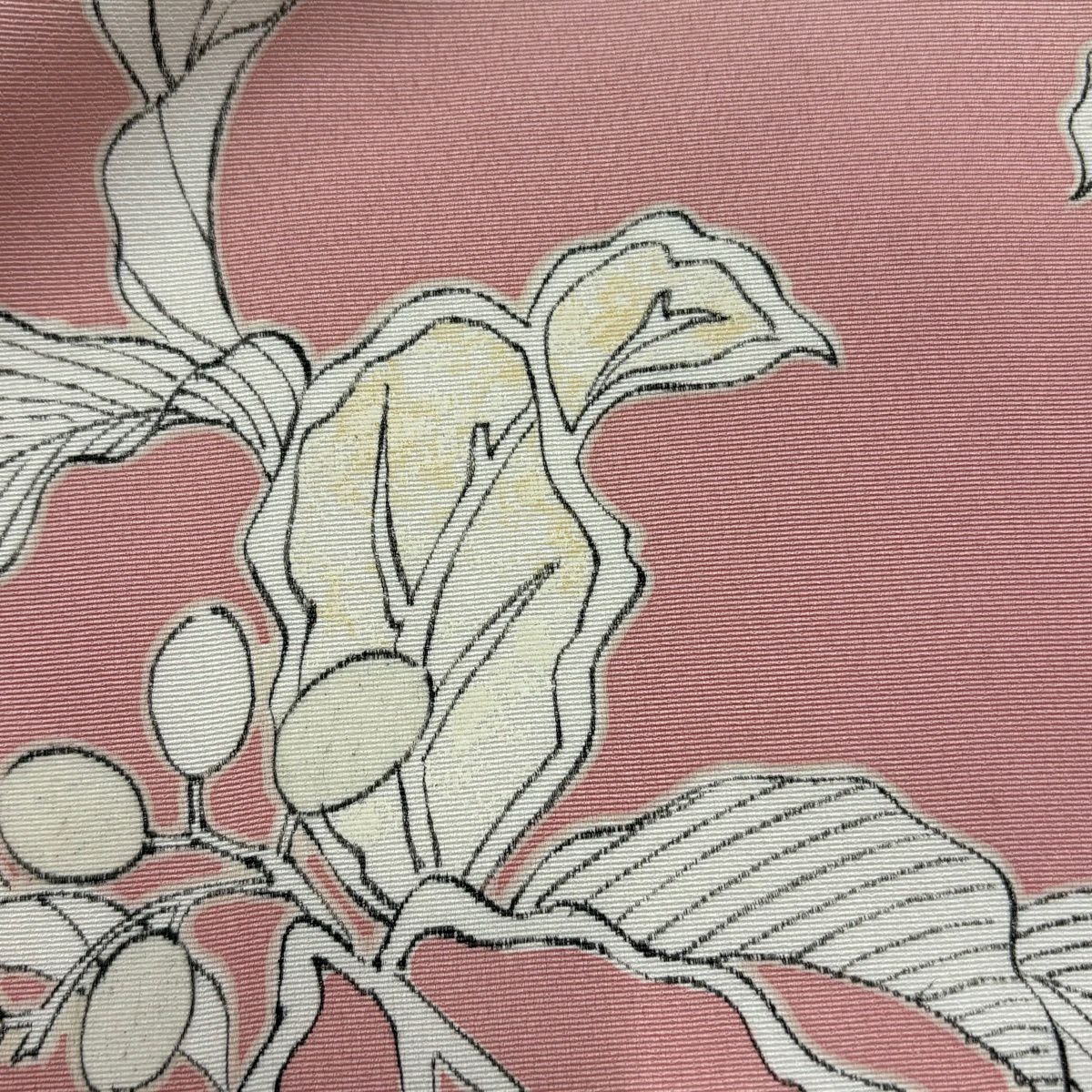 付下 身長155.5cm 袖長66.5cm M 雙層 草花紋紋 金糸 染分 薄紫 純蠶絲 秀品級