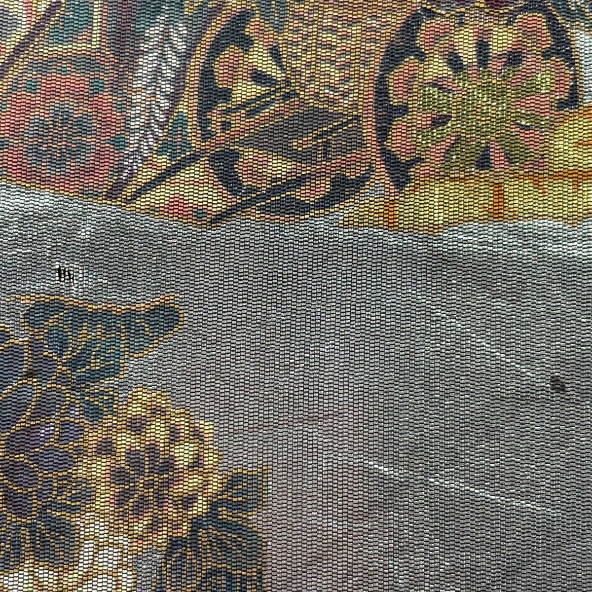 袋帶 秀品級 花車 幾帳 金金箔 螺鈿 銀 純蠶絲