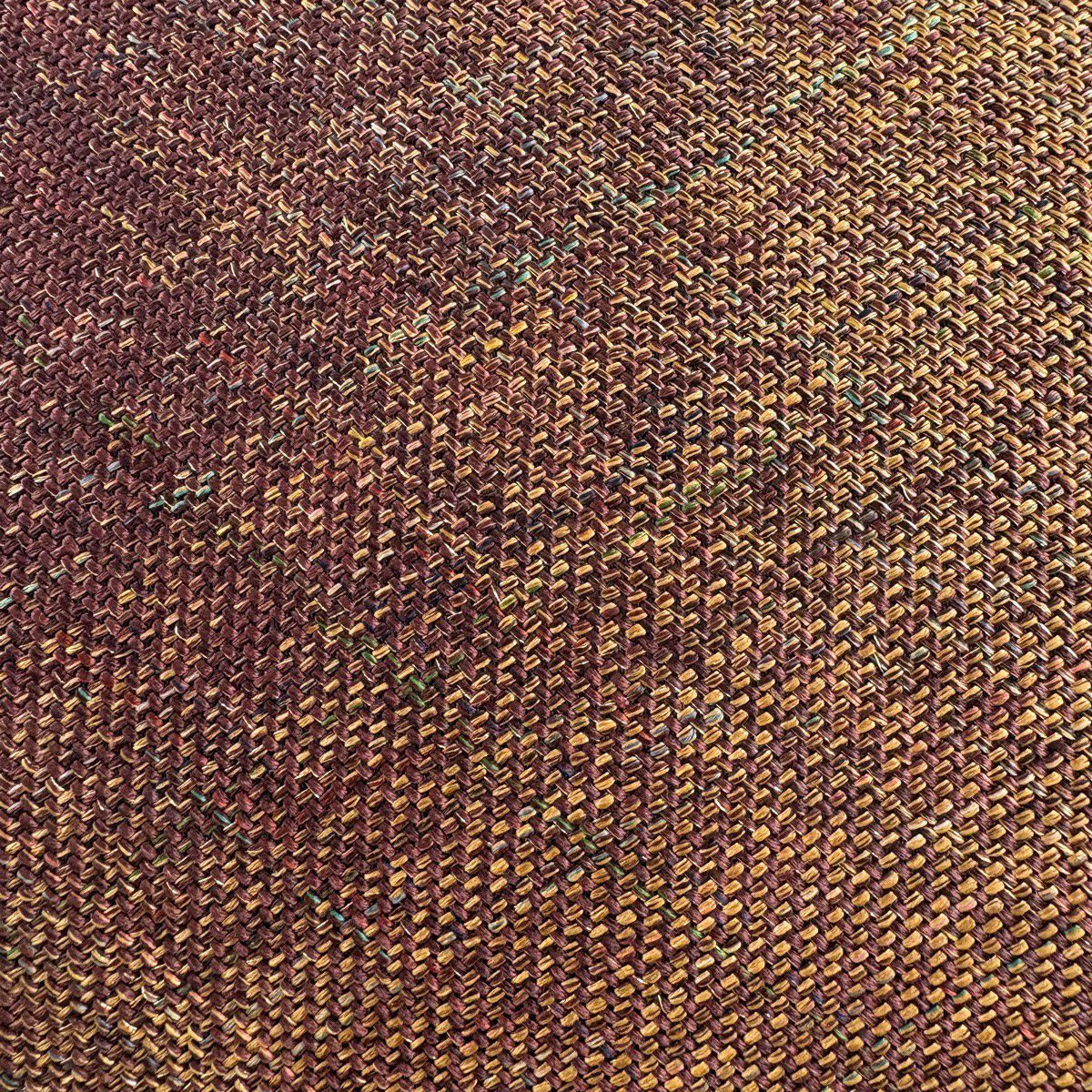【美品】 名古屋帶 秀品級 八寸名古屋帶 幾何學 金絲 茶 純蠶絲