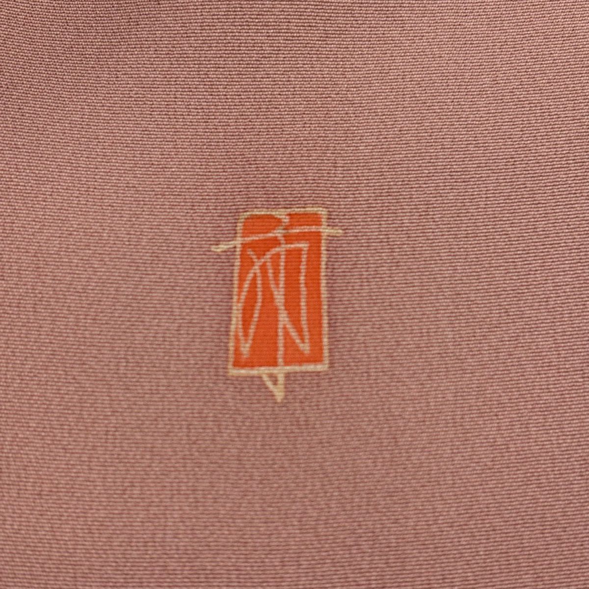 【美品】 留袖禮服禮服 身長159cm 袖長62cm S 雙層 柿本市郎 落款あり 家屋 松樹 ぼかし 粉紅 純蠶絲 名品級 一つ紋
