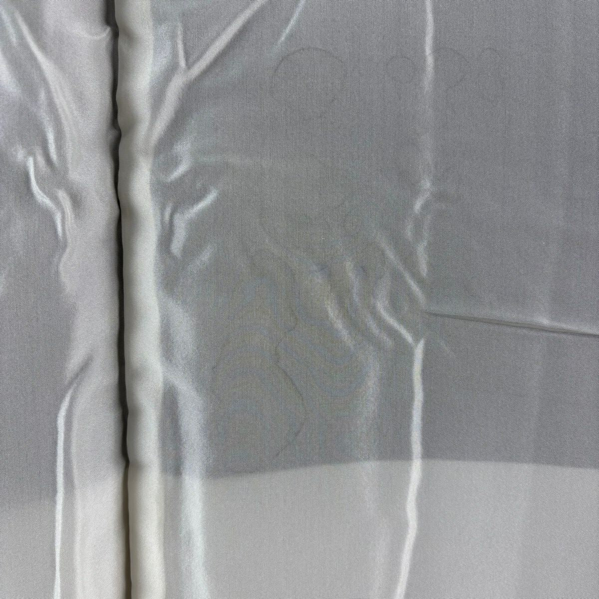 振袖禮服 身長161.5cm 袖長68cm L 雙層 枝梅花 櫻花花瓣 銀通 金銀彩 黃土 純蠶絲 逸品級