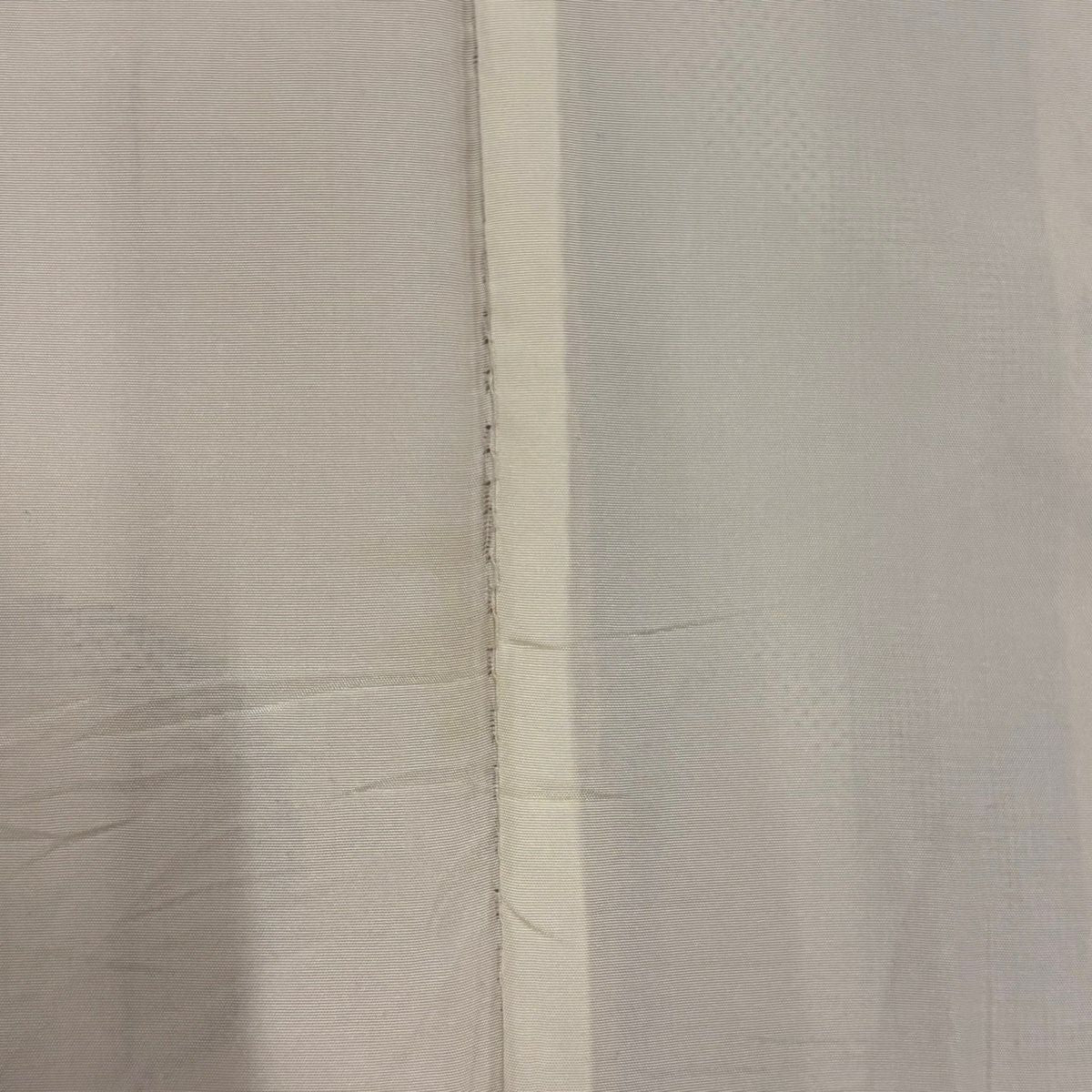 小紋 身長154.5cm 袖長64.5cm M 單層 紬織織 蝶 櫻花 刺繡 金金箔 淺茶 純蠶絲 名品級