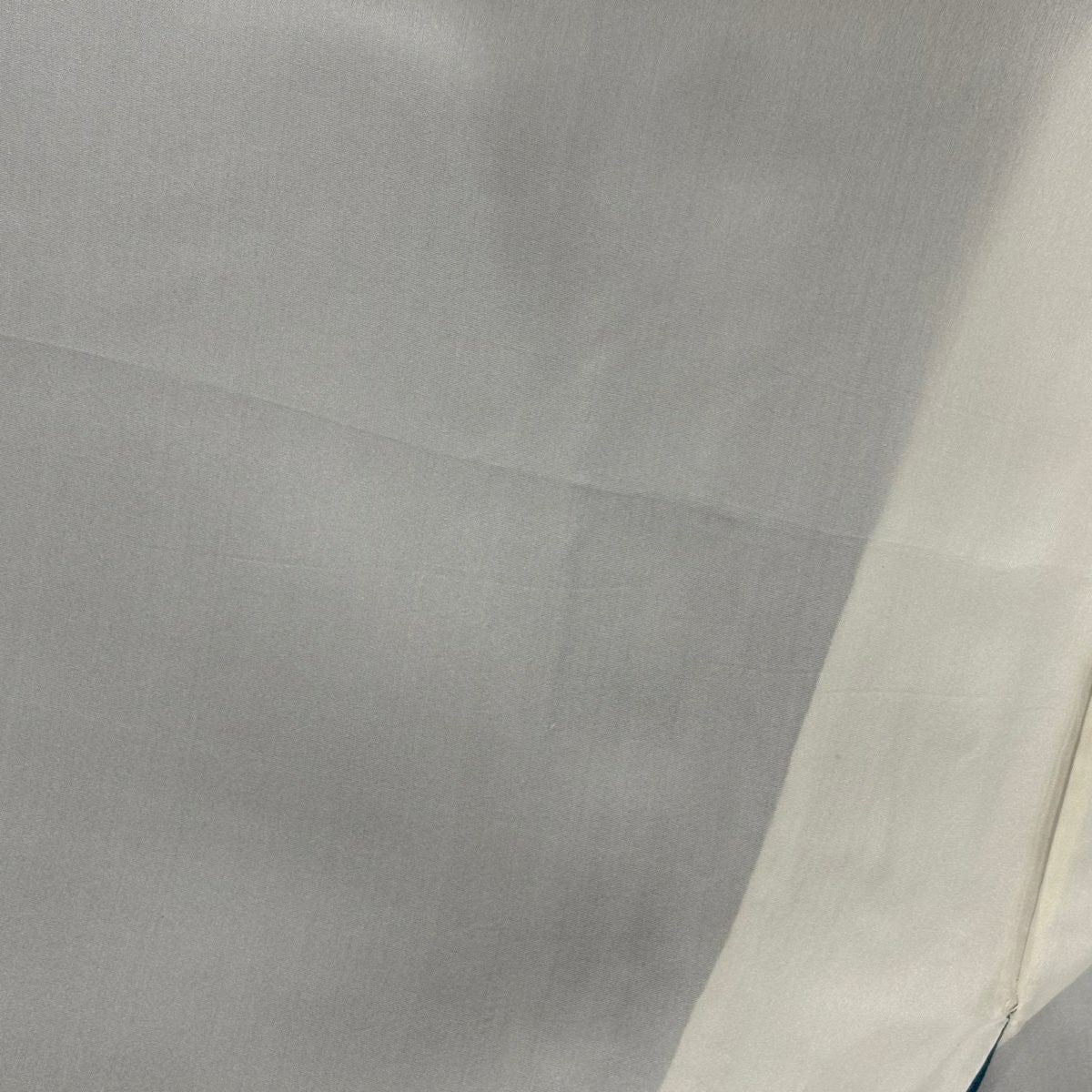 訪問服 身長154.5cm 袖長65cm M 雙層 鈴乃屋 牡丹 流水 刺繡 金糸 青綠 純蠶絲 秀品級