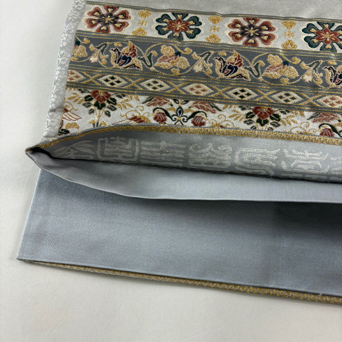 袋帶 秀品級 華紋 花鳥 金絲 金金箔 銀 素材 純蠶絲