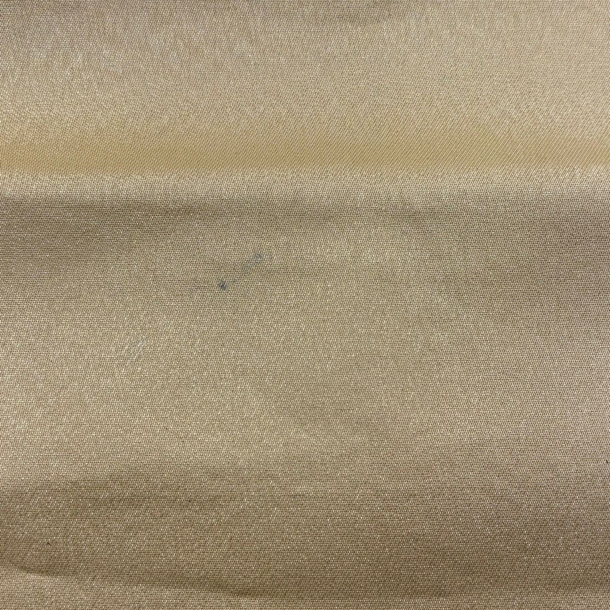名古屋帶 秀品級 片輪車 菊花 花刺繡 金銀彩 奶油色 純蠶絲