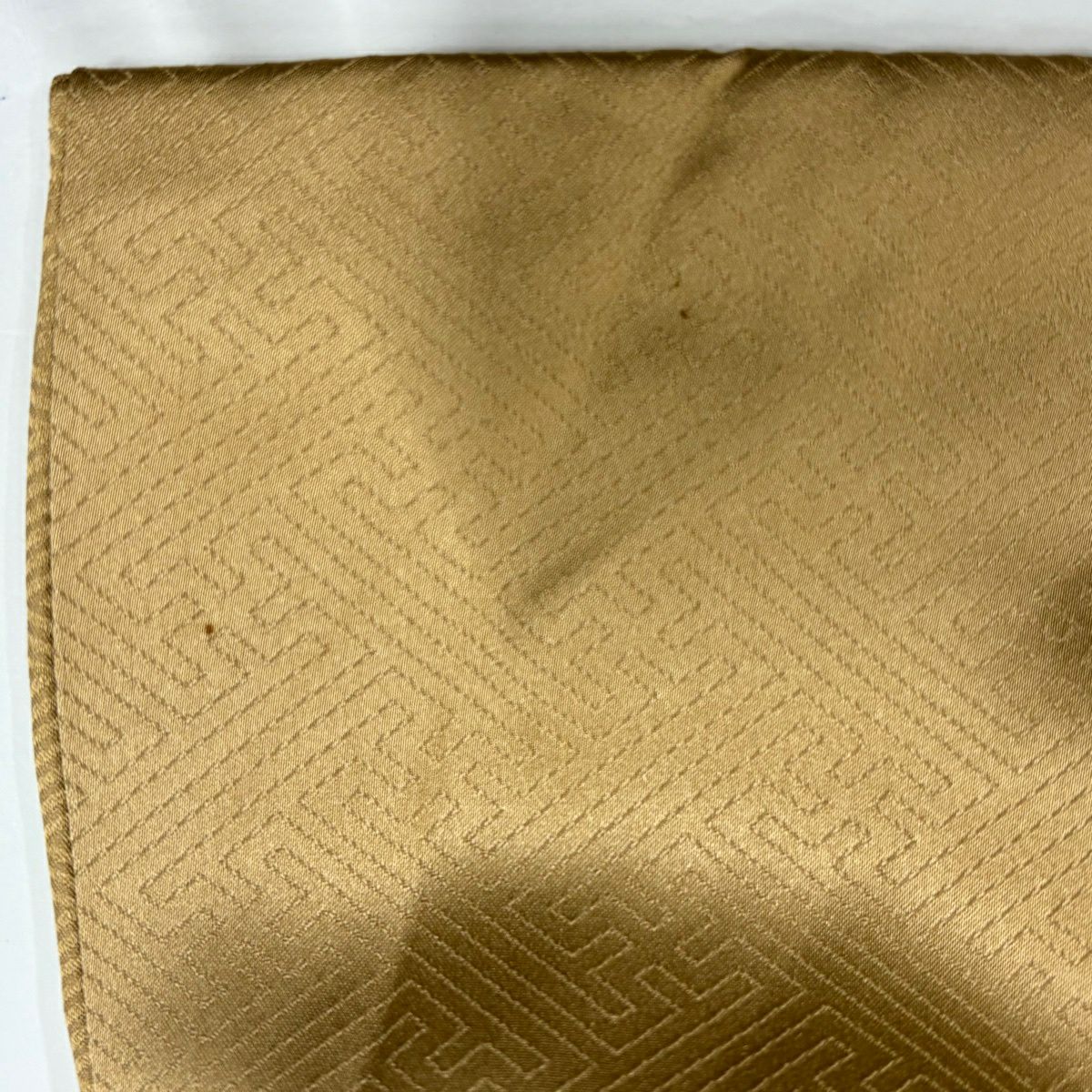 【美品】訪問服 身長152cm 袖長64cm M 雙層 秋草 金彩裝飾 染分 薄茶 純蠶絲 秀品級