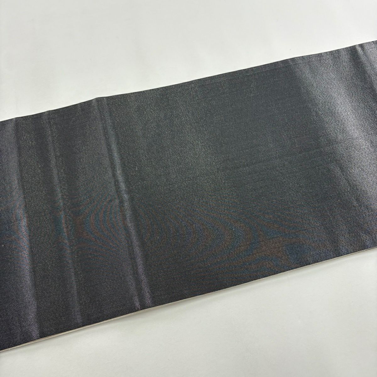 袋帶 逸品級 附落款 田中良和 鬼 瓢箪 銀線 奶油色 大鼓圖案 純蠶絲
