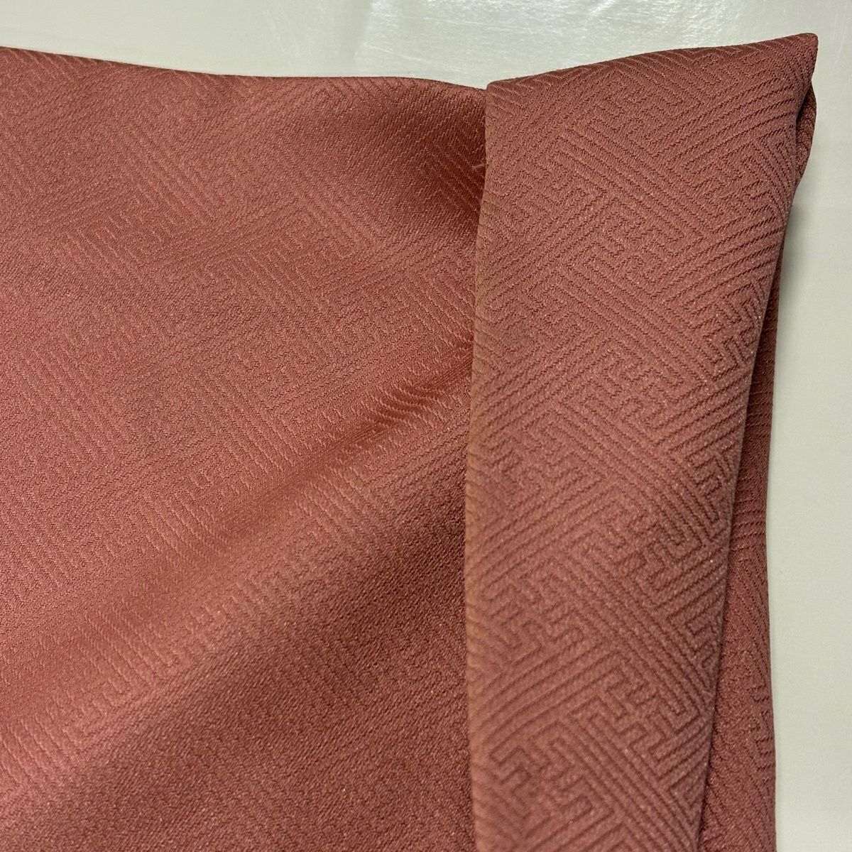 色留袖禮服 身長158.5cm 袖長65.5cm M 雙層 扇子面 草花紋紋 刺繡 漸層 粉紅 純蠶絲 秀品級 一つ紋