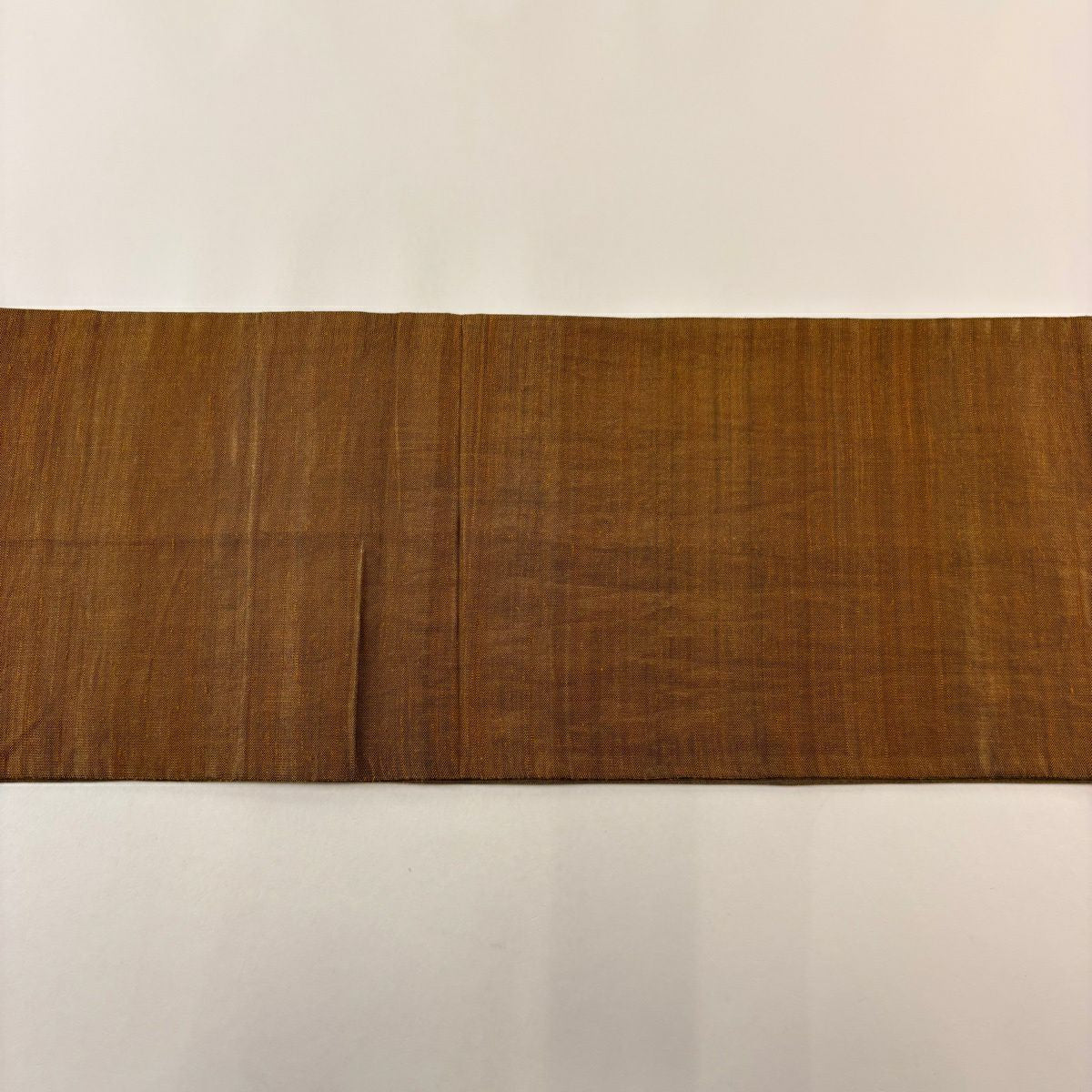 袋帶 秀品級 花唐草紋 金糸 茶 六通 純蠶絲