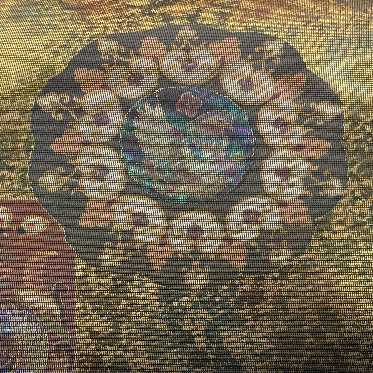 【美品】 袋帶 秀品級 鳥 草花紋 螺鈿金金箔 金銀彩 正蠶絲