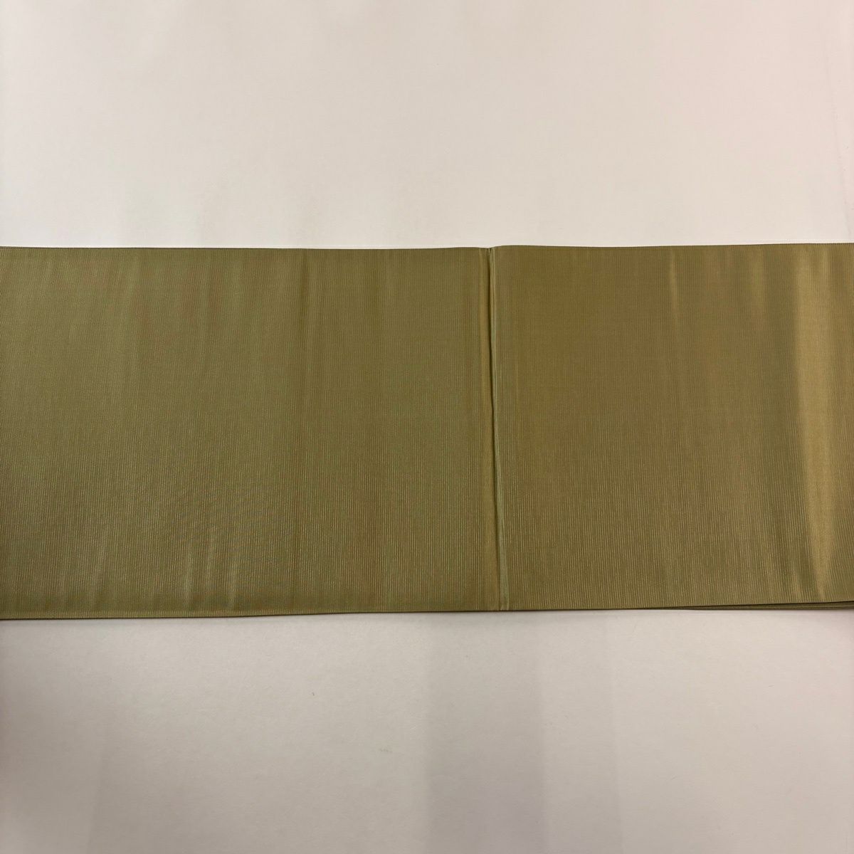 袋帶 秀品級 草花紋紋 芝 茶 綠 純蠶絲