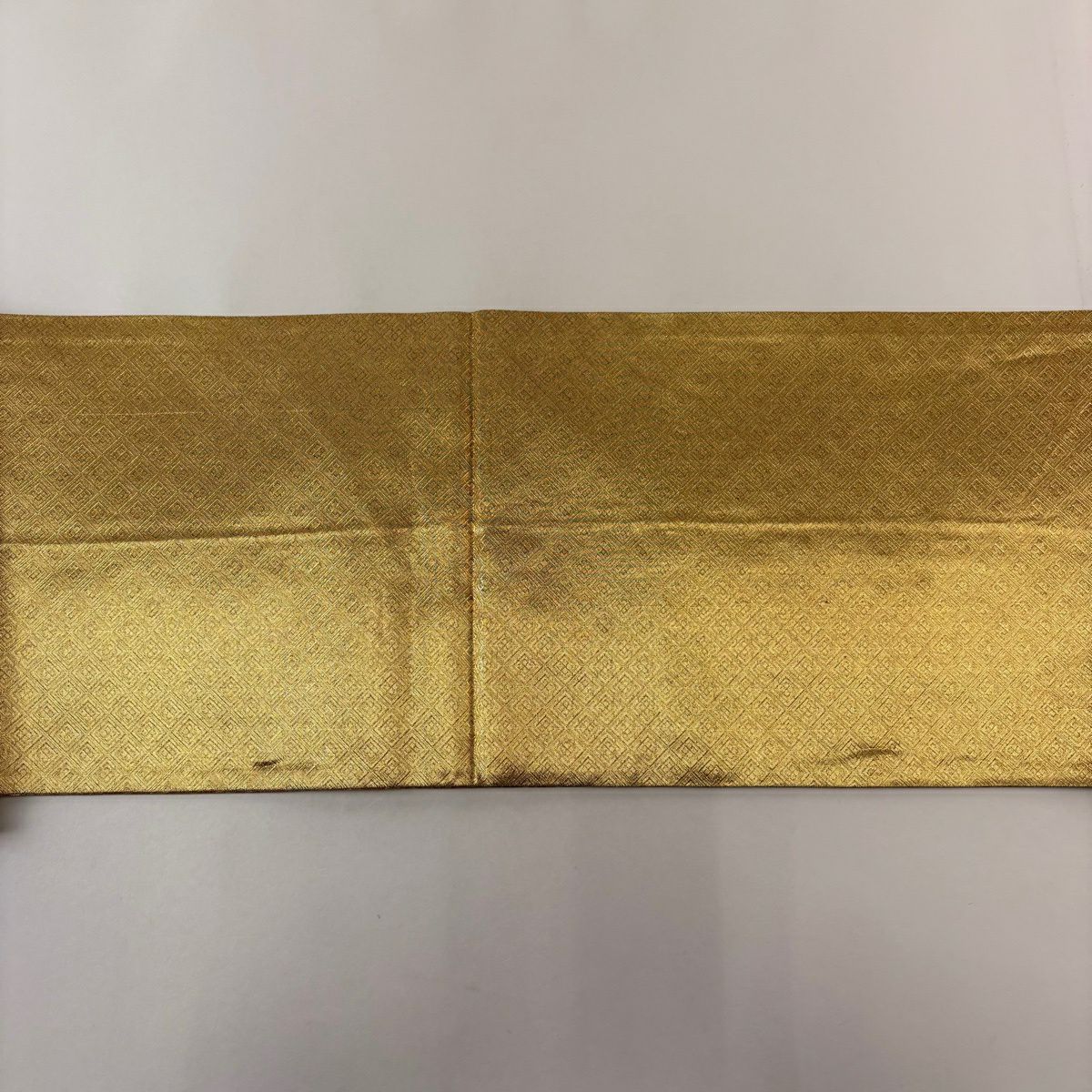 【美品】 袋帶 秀品級 梅花 金金箔 金絲 黑 六通 純蠶絲