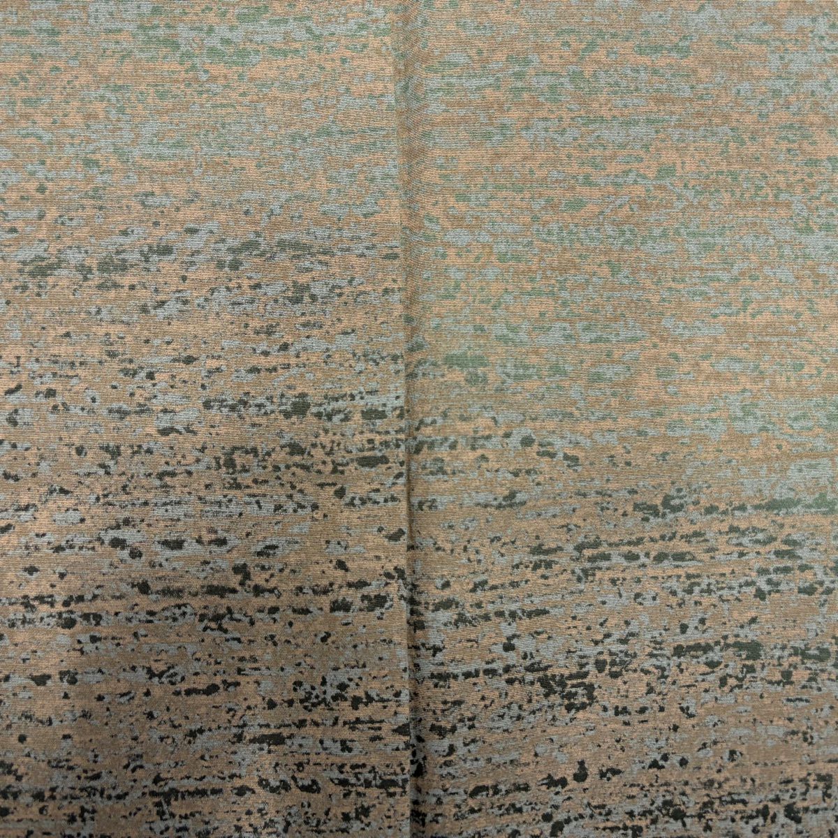 【美品】 付下 身長157cm 袖長65.5cm M 雙層 霞 漸層 灰綠 純蠶絲 優品級 一個紋