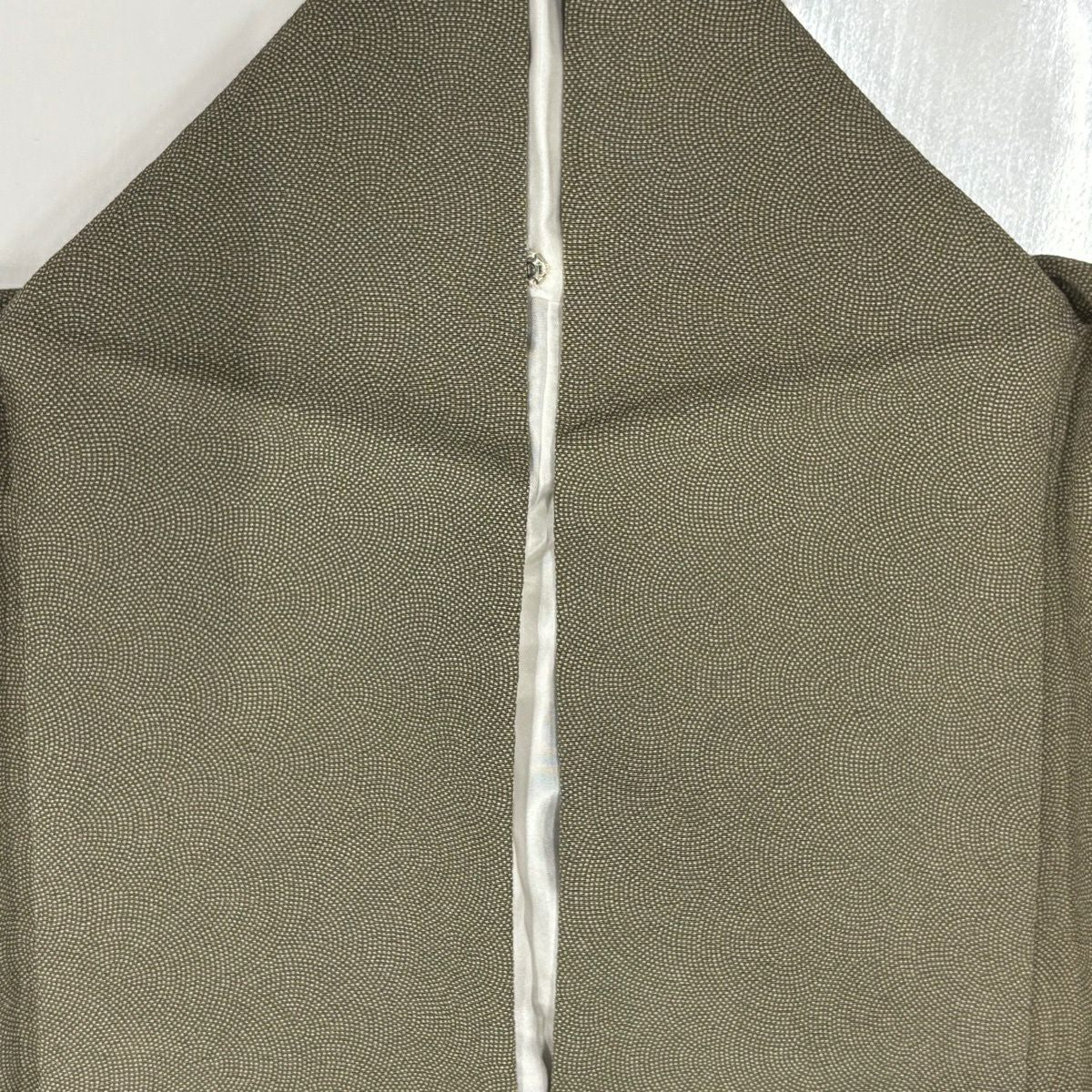 付下 身長165.5cm 袖長65cm M 雙層 流水 鮫 灰茶 純蠶絲 優品級
