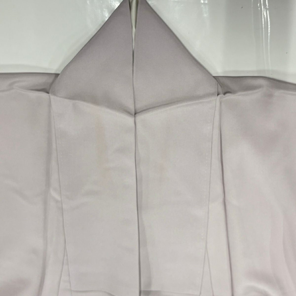 色留袖禮服 身長159.5cm 袖長64.5cm M 雙層 落款あり 風景 松樹竹子梅花 漸層 灰紫 純蠶絲 秀品級 一つ紋