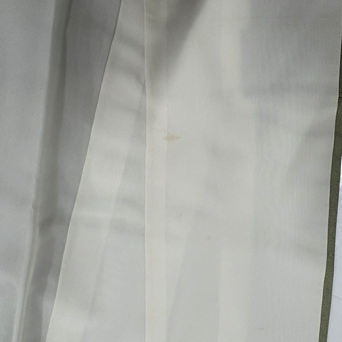 訪問服 身長157cm 袖長65cm M 雙層 草花紋紋 金彩裝飾 漸層 灰綠 純蠶絲 名品級