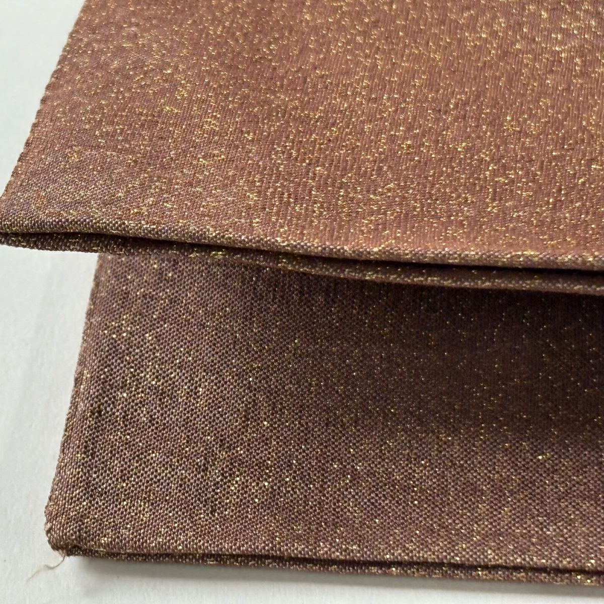 【美品】 袋帶 逸品級 草花紋 松樹皮菱 金銀彩 茶 純蠶絲