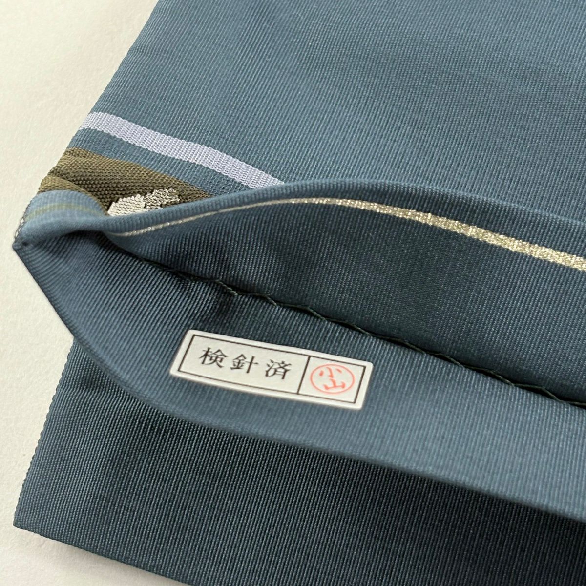袋帶 逸品級 蝴蝶 花鳥 金銀彩 深藍 六通 純蠶絲