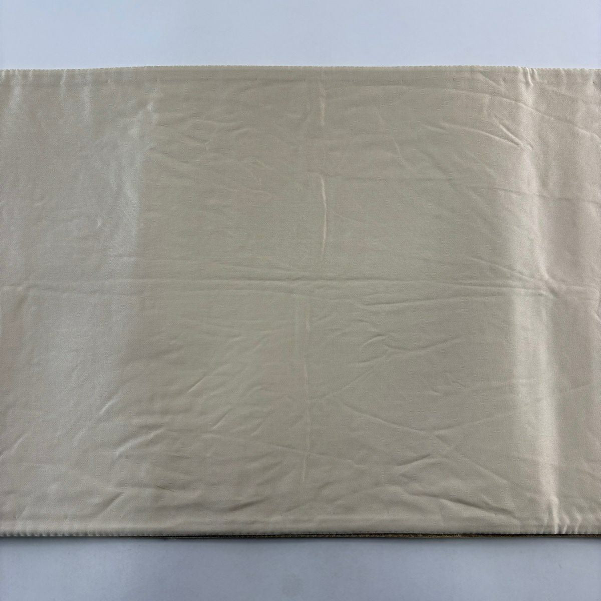 【美品】 袋帶 秀品級 樱花 扇子面 唐織 金金箔 紅茶 六通 純蠶絲