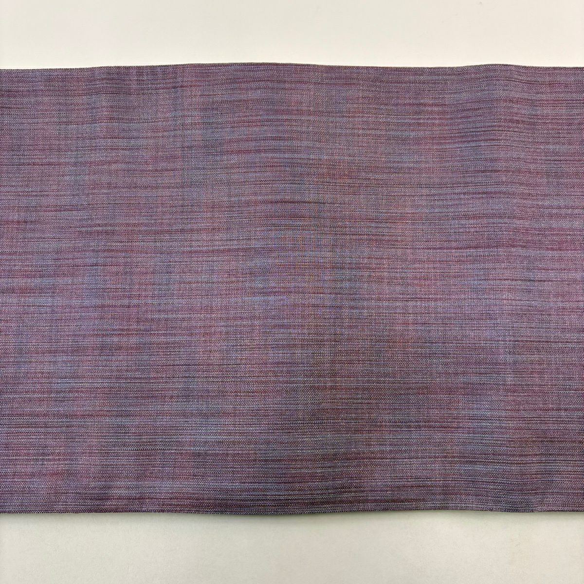 【美品】 袋帶 秀品級 斜暈染圖案 金絲 紫色 六通 純蠶絲