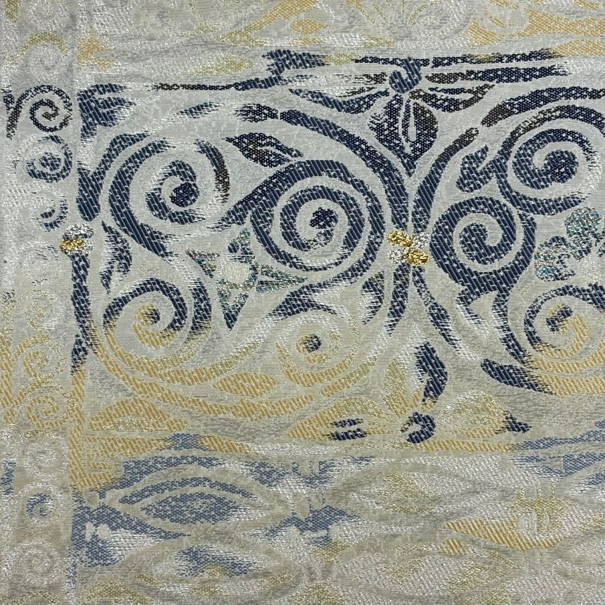 【美品】 付下 身長164.5cm 袖長68cm L 雙層 袋帶套裝 波 ぼかし 紫 純蠶絲 名品級 一つ紋