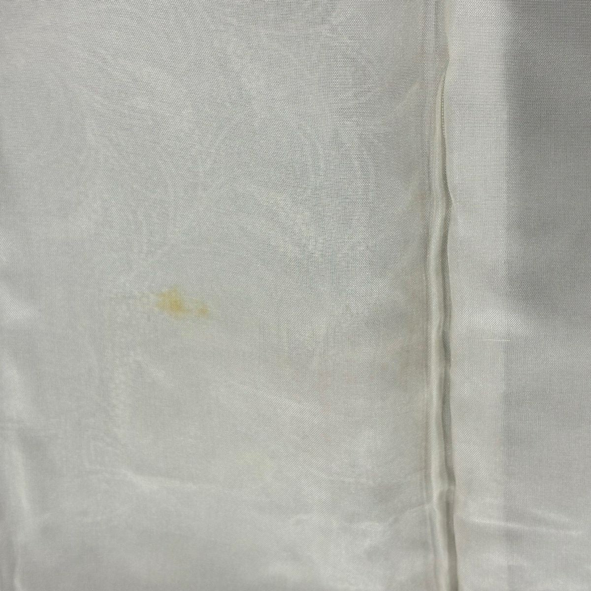 訪問服 身長151.5cm 袖長61.5cm S 雙層 落款 花 雪輪青海波 黑灰 純蠶絲 秀品級