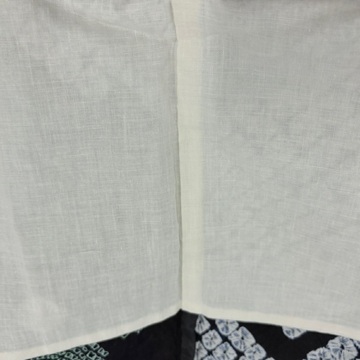 浴衣 身長155.5cm 袖長62.5cm S 絞染浴衣 花 龜甲 深藍 棉 名品級