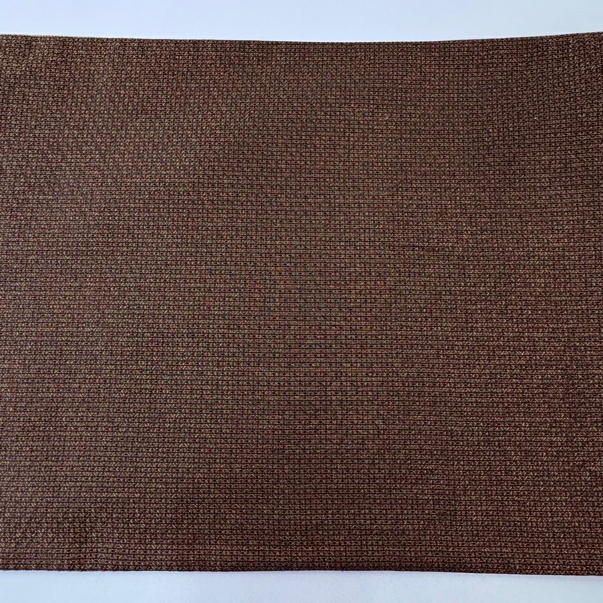 【美品】 袋帶 秀品級 幾何圖案 金絲 茶綠 お太鼓圖案 純蠶絲