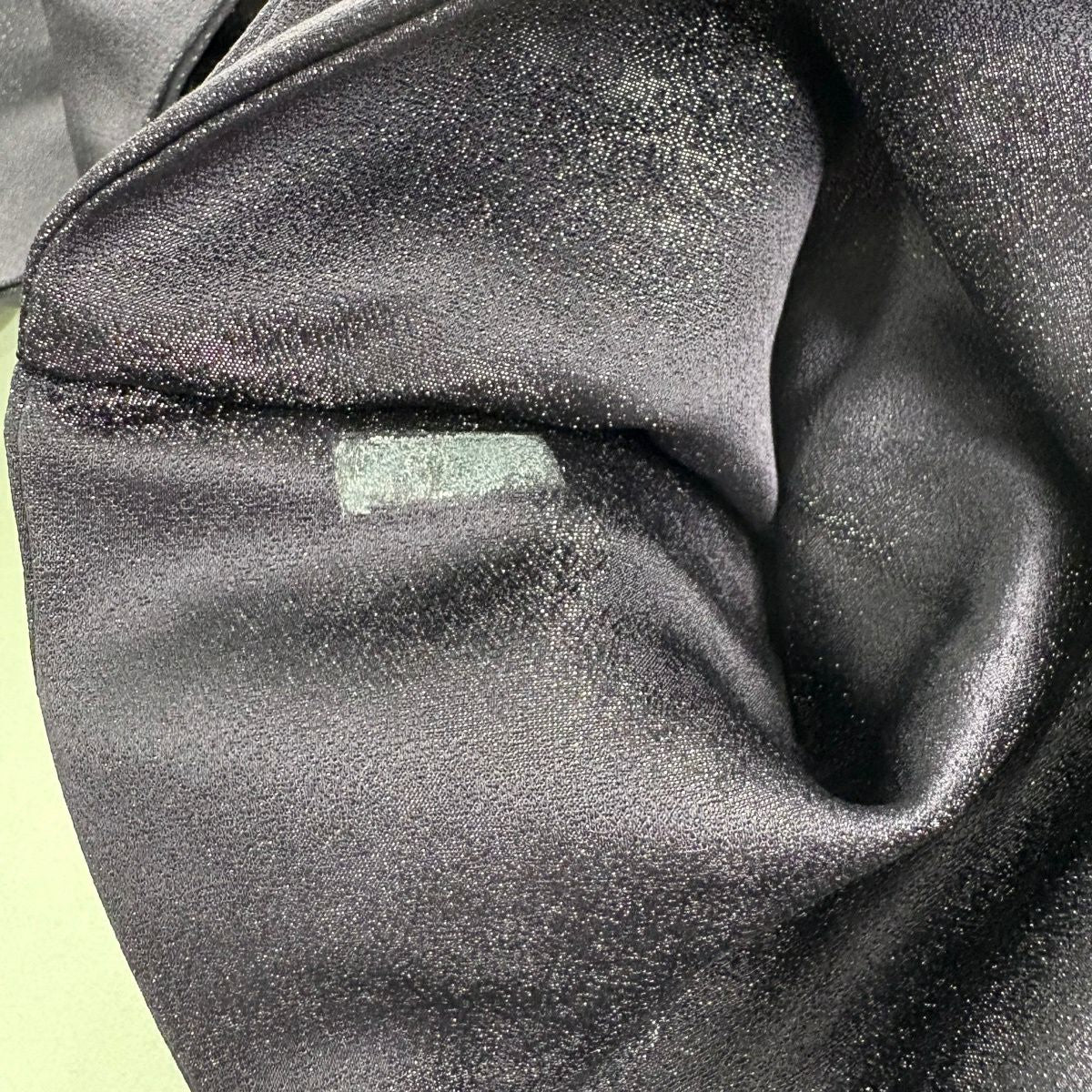 【美品】 名古屋帶 名品級 蛙耳樹枝 銀通 銀銀彩 深紫 純蠶絲