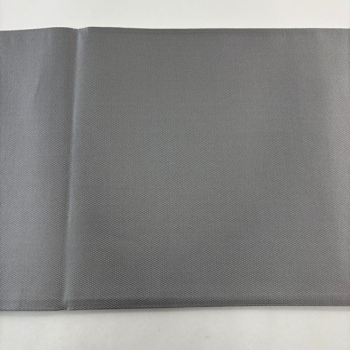【美品】 袋帶 名品級 新小石丸 幾何學圖案 金金箔 銀線 灰紫 六通 純蠶絲