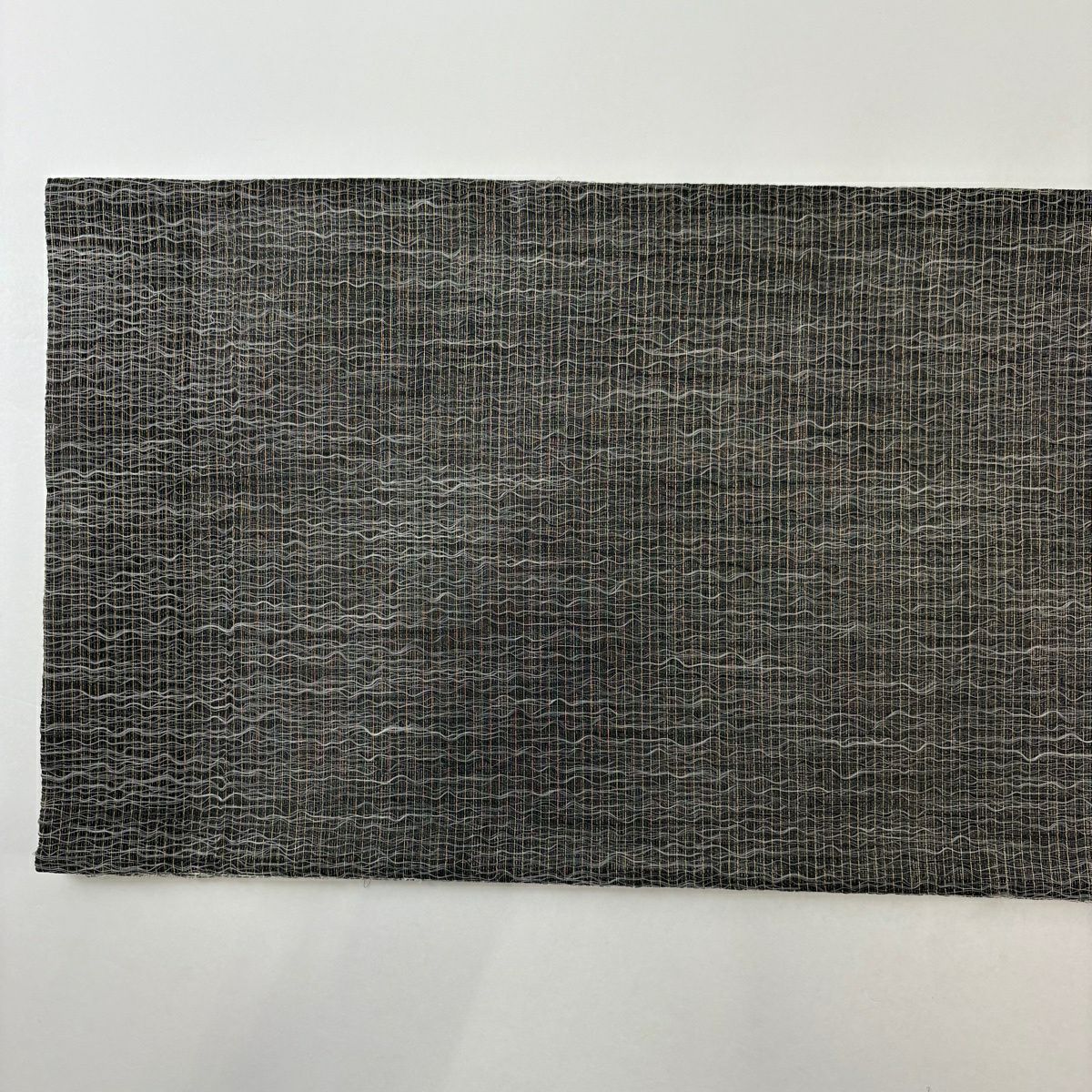 袋帶 秀品級 幾何學 米色 全通 純蠶絲