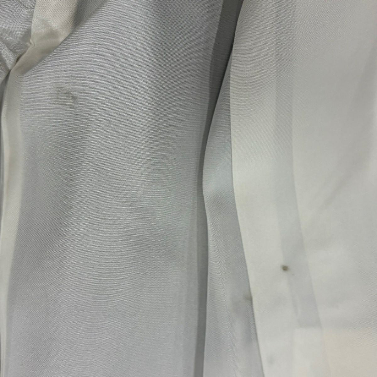 【美品】訪問服 身長160cm 袖長64cm M 雙層 紬織織 霞 灰色 純蠶絲 秀品級