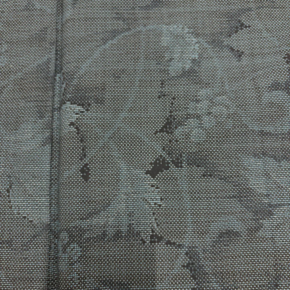 【美品】 紬織織 身長158cm 袖長64cm M 雙層 葡萄唐草紋 灰綠 純蠶絲 秀品級