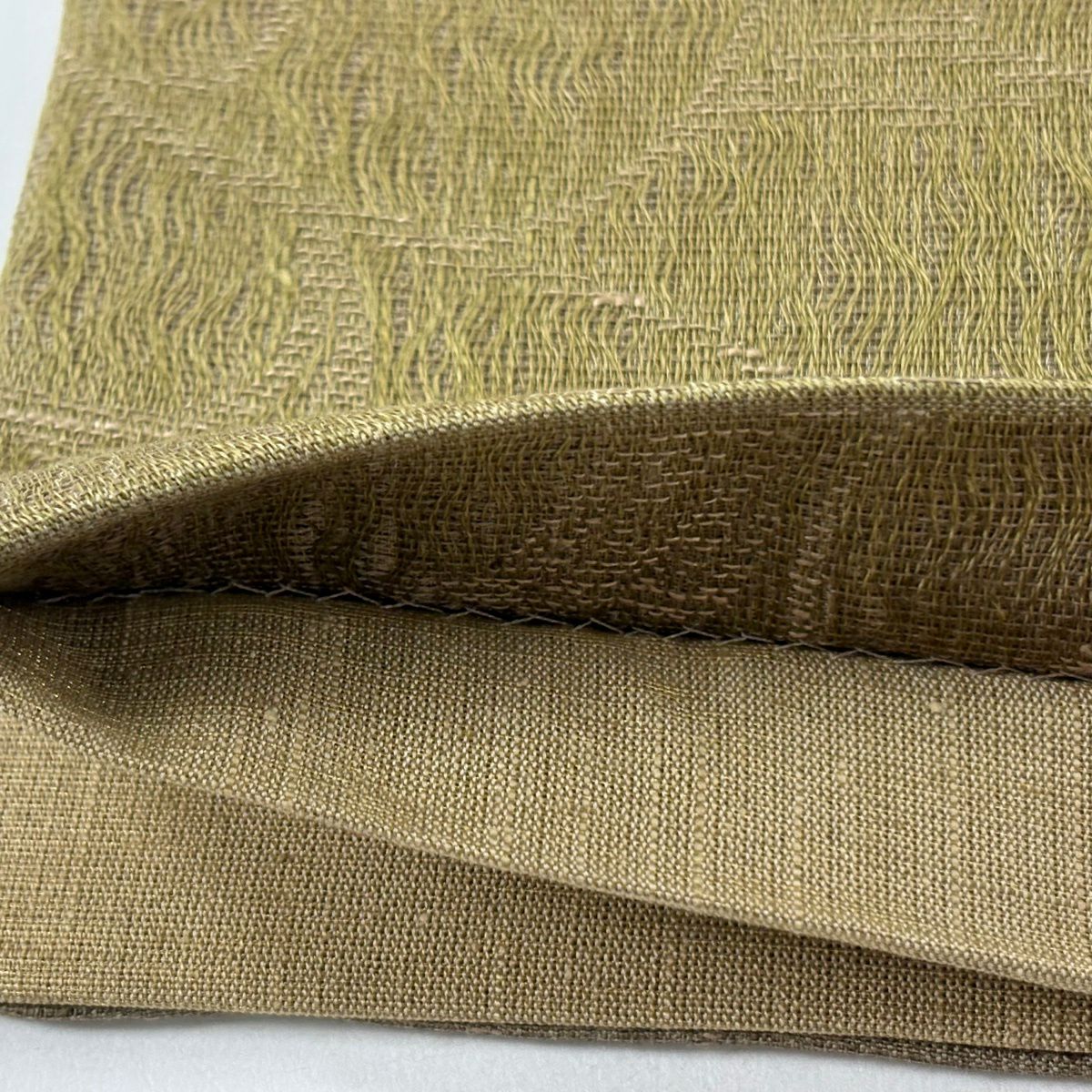 【美品】 袋帶 逸品級 しょうざん 證書附帶 變化市松樹 花唐草紋 灰茶 全通 純蠶絲