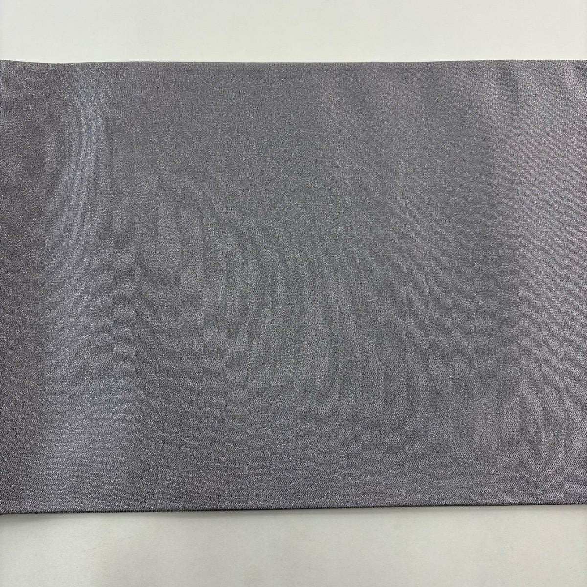 【美品】 袋帶 逸品級 帝王紫 落款 鳥 幾何學 金絲 金金箔 灰紫 六通 純蠶絲