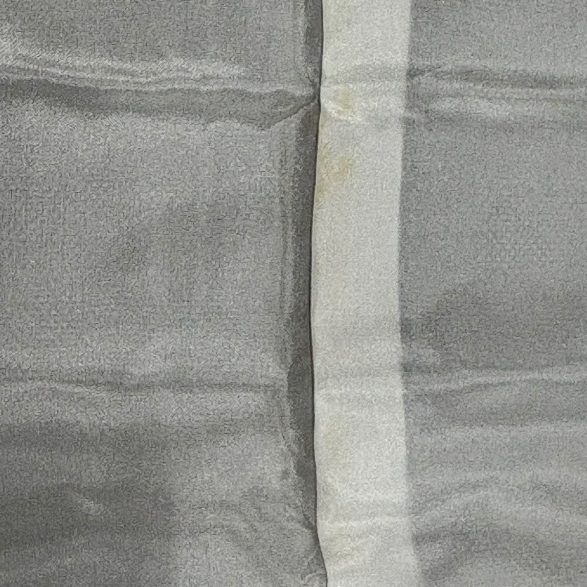 紬織 身長155cm 袖長62cm S 雙層 草花紋紋 灰茶 純蠶絲 名品級