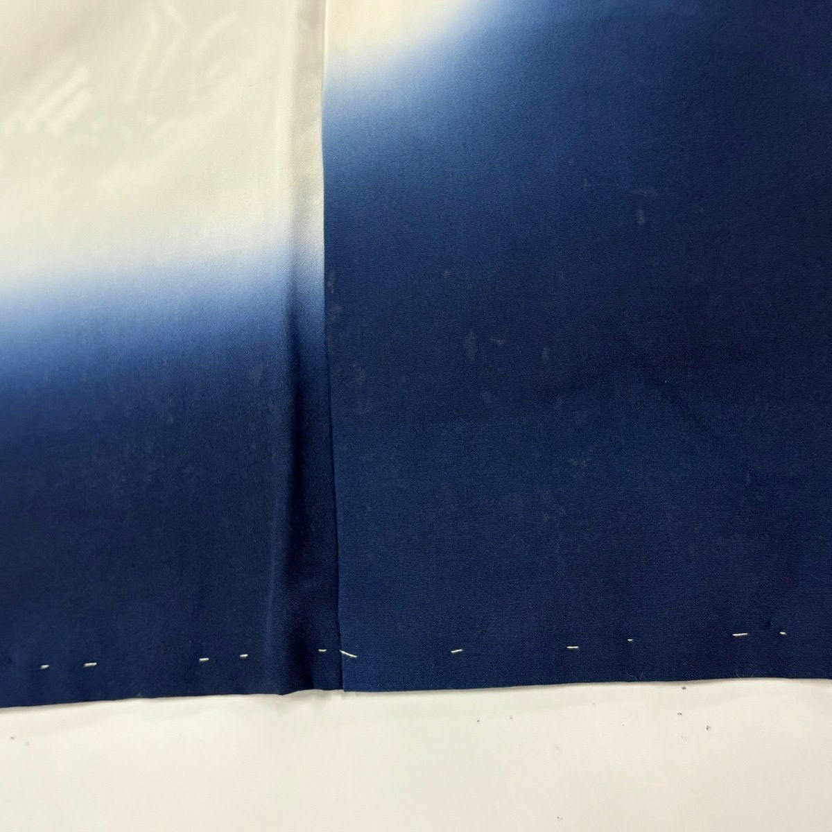 訪問服 身長157.5cm 袖長65cm M 雙層 花籠 有職紋樣 總絞染 黑 純蠶絲 名品級