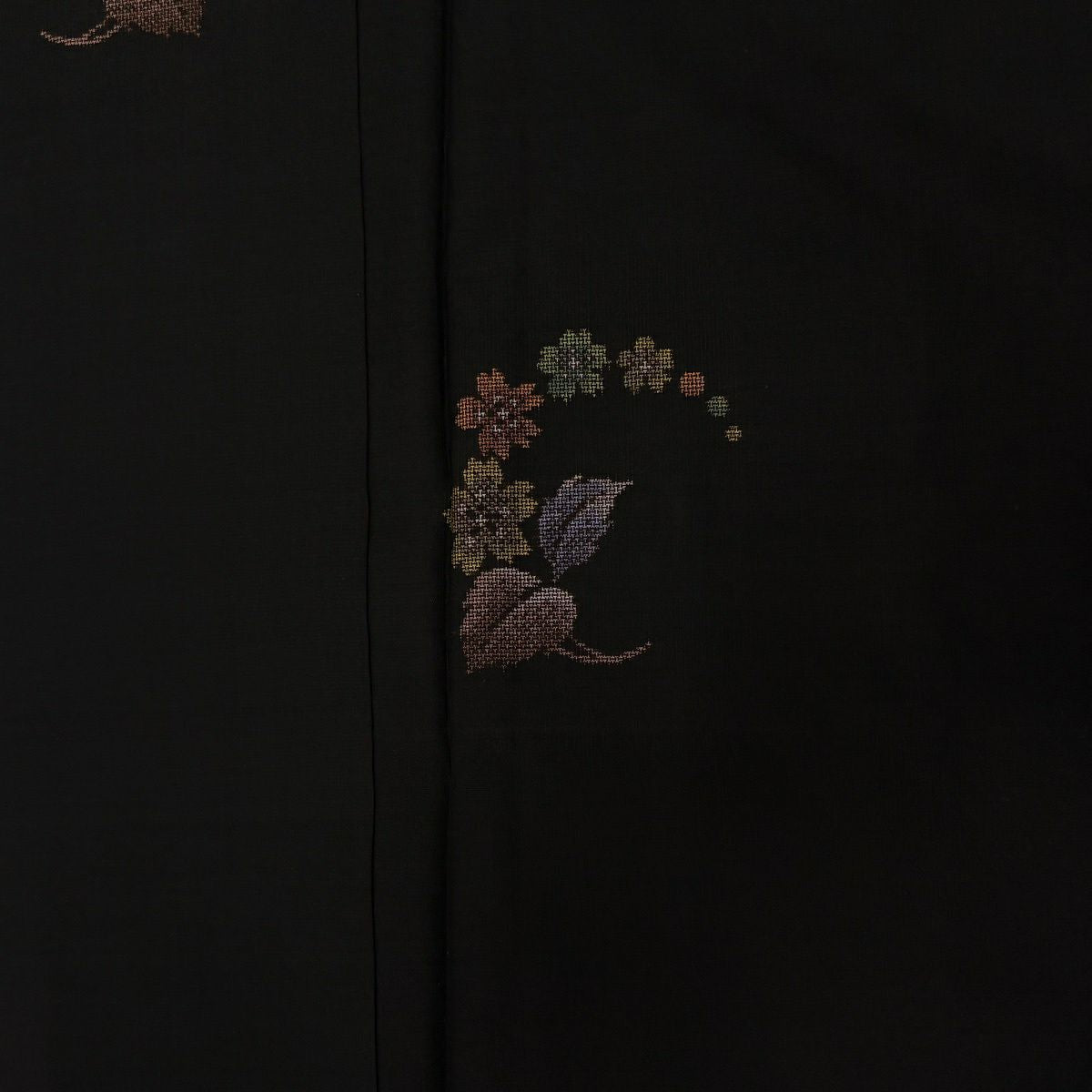 【美品】 大島紬織 身長160.5cm 袖長66.5cm M 雙層 證書齊全 櫻花 葉紋 純泥染 焦茶 正蠶絲 名品級